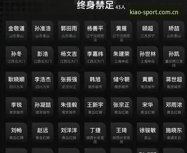 足协第三批禁足名单深度解读：净化足球生态的实用思考指南